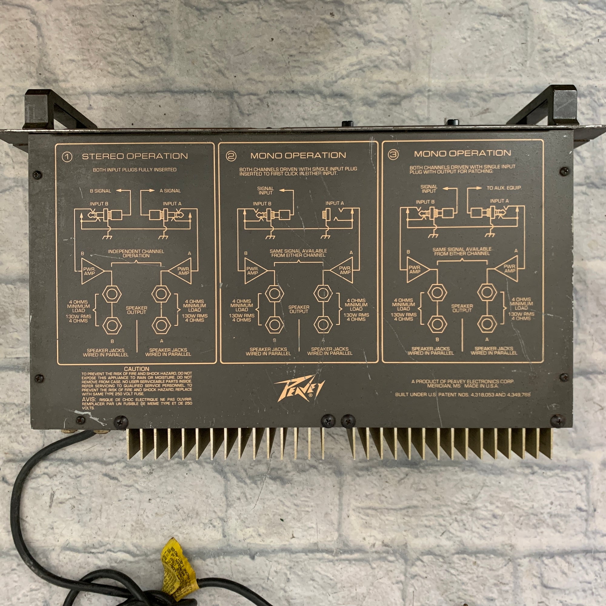 Peavey M2600 Mark V Series 88 Stereo Power Amp Evolution Music