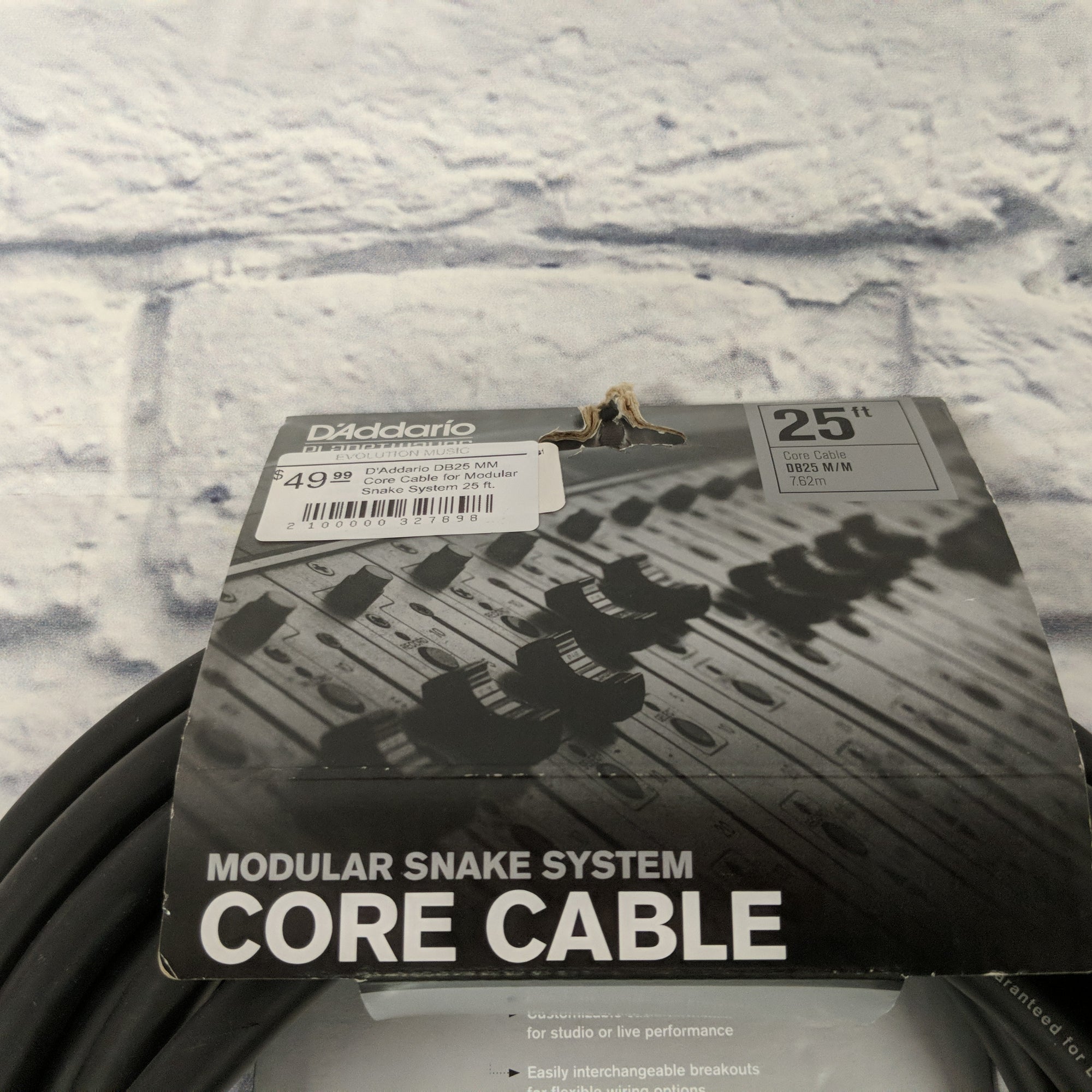 D'Addario DB25 MM Core Cable for Modular Snake System 25 ft.