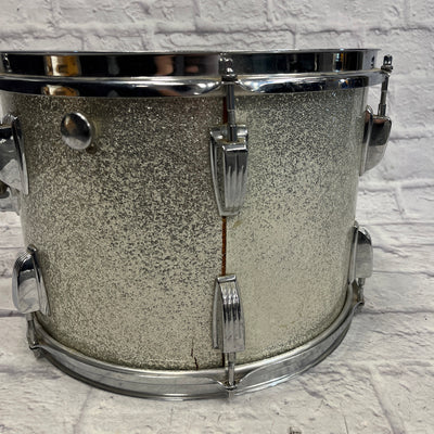 Ludwig Silver Sparkle Blue and Olive 14x10" Tom