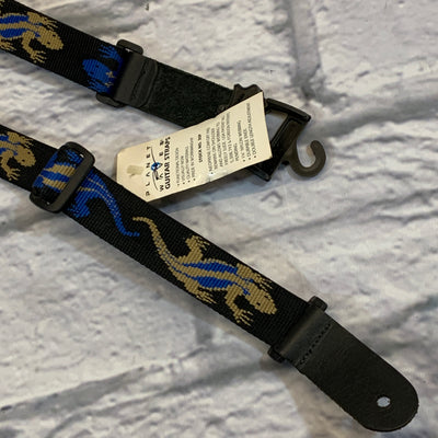 Planet Waves Nylon Blue & Tan Lizard Guitar Strap