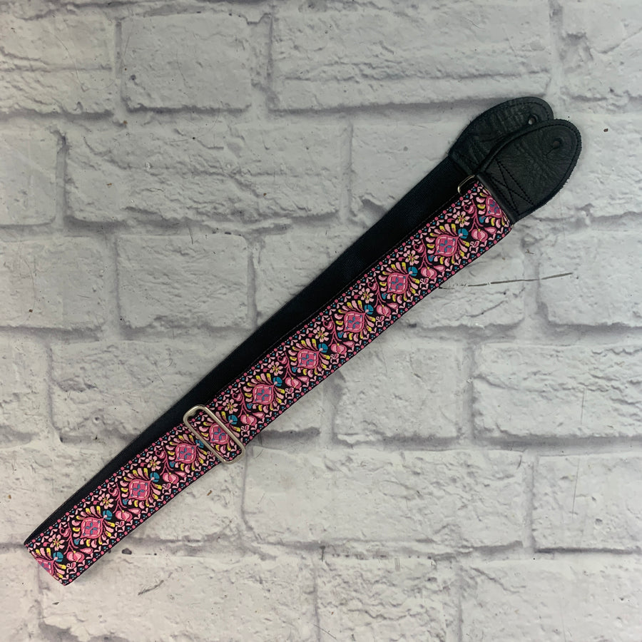 Souldier Pink Paisley Guitar Strap