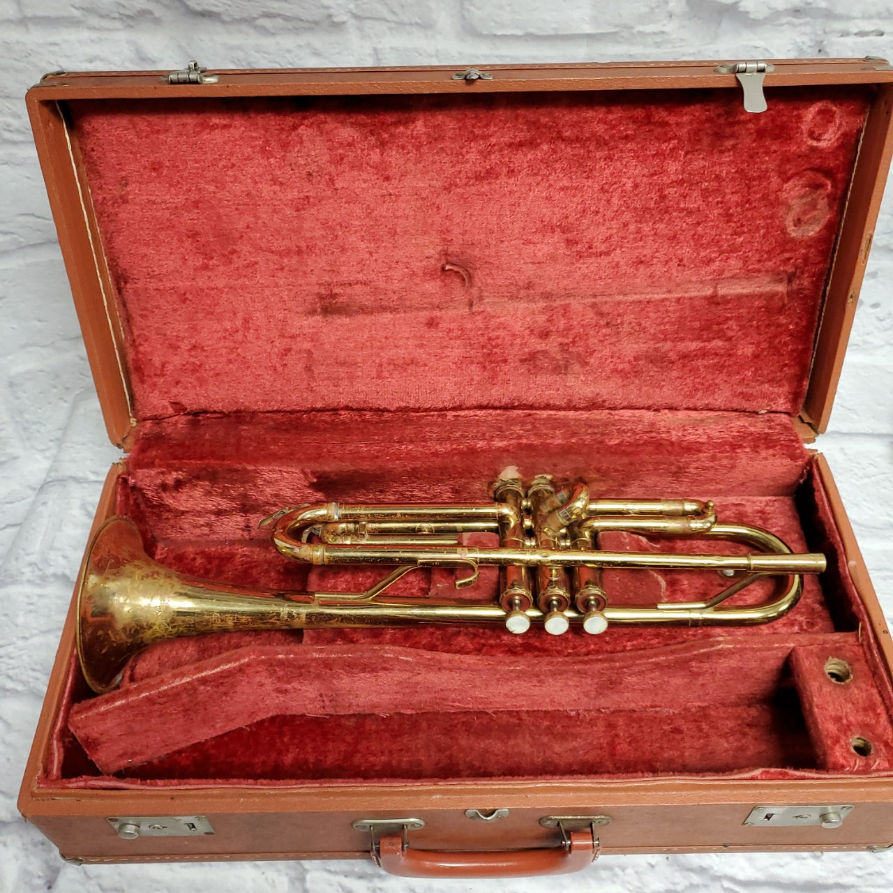 Getzen Elkhorn Trumpet with case
