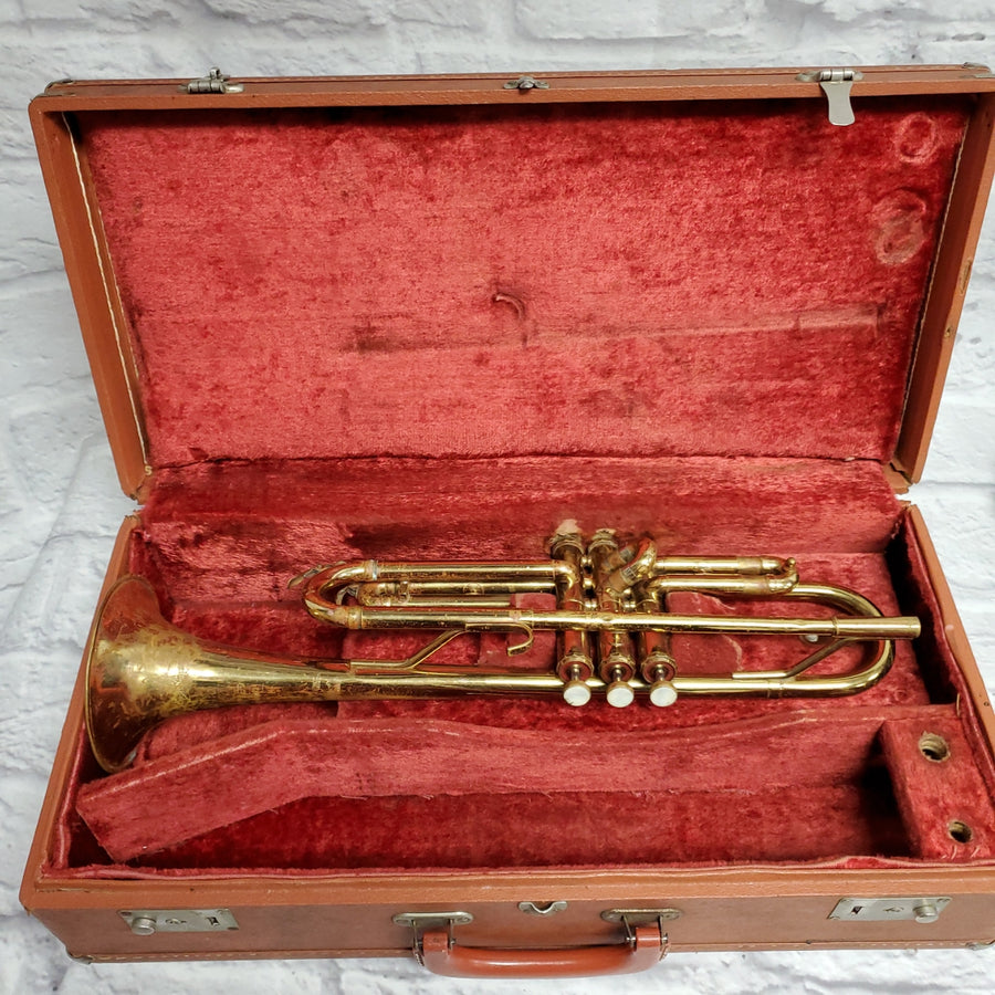 Getzen Elkhorn Trumpet with case