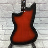 Silvertone 1478 Reissue Electric Guitar Red Black Burst