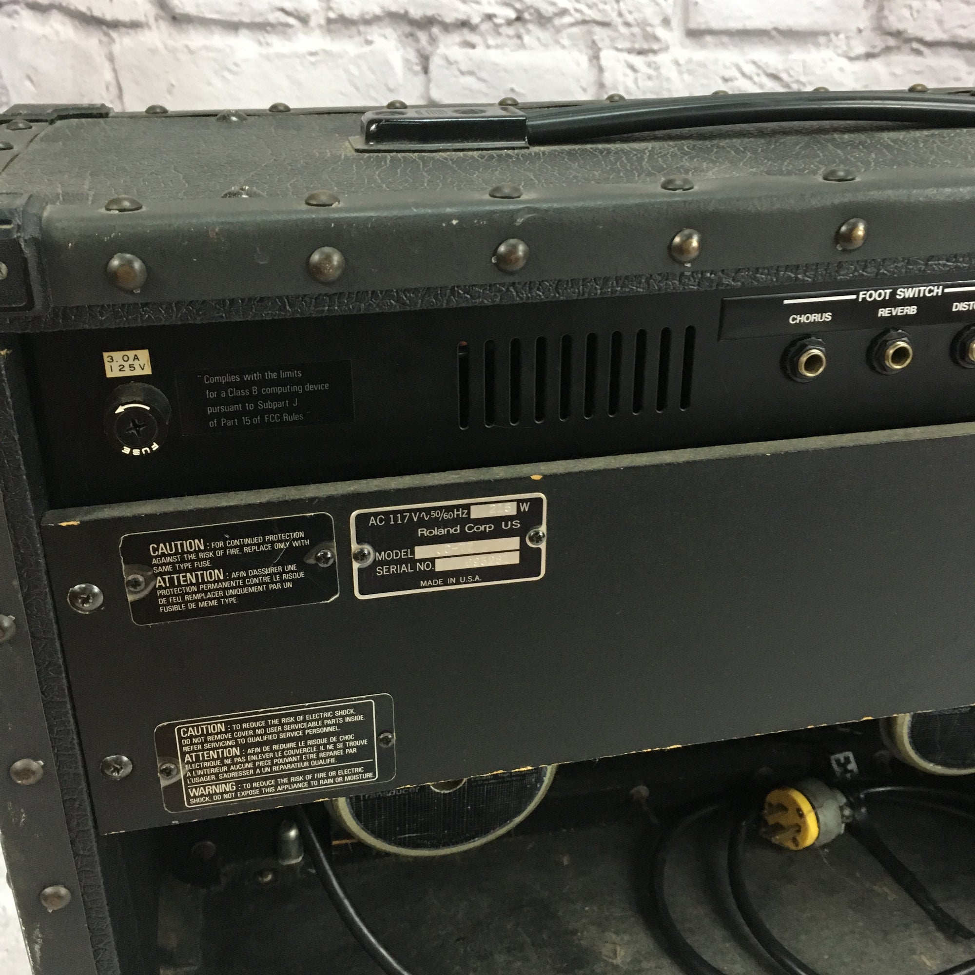 Roland JC77 Jazz Chorus 2x10 Guitar Combo Amplifier As-Is