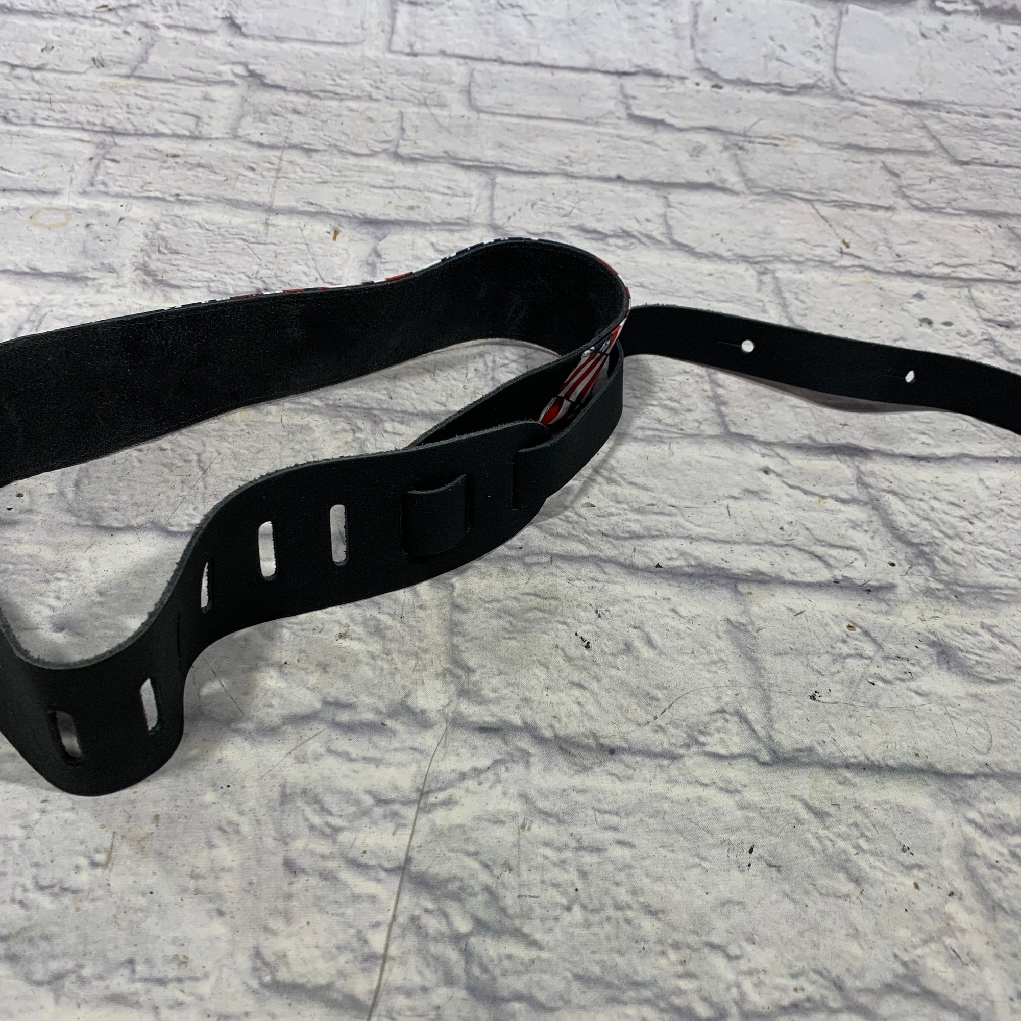 Perri's Leathers Adjustable Guitar Strap - American Flag