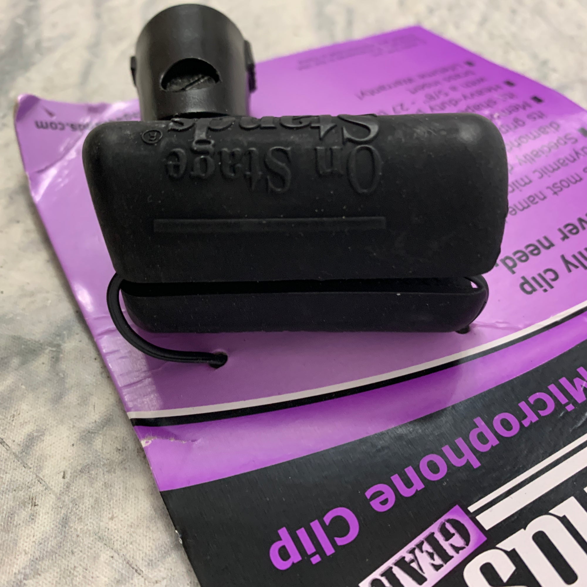 On-Stage MY100 Unbreakable Dynamic Rubber Mic Clip