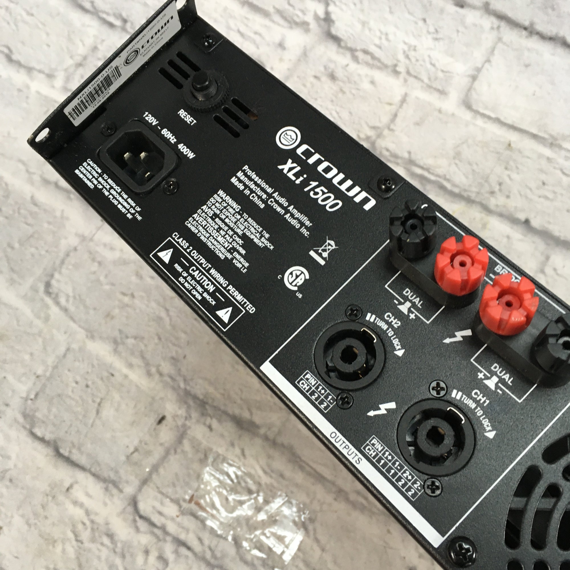 Crown XLi 1500 Power Amp