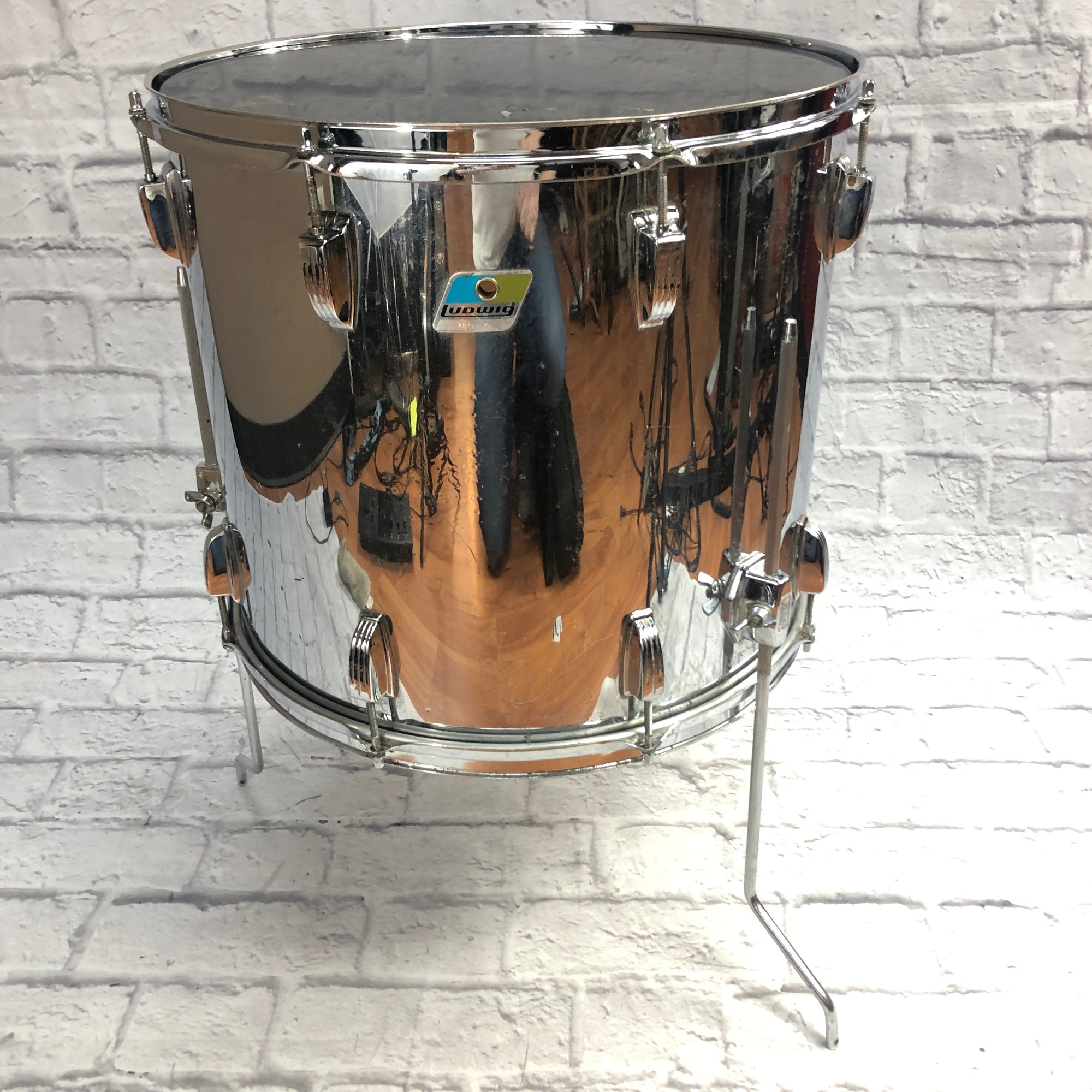 Ludwig Chrome Over Wood 18x16 Tom