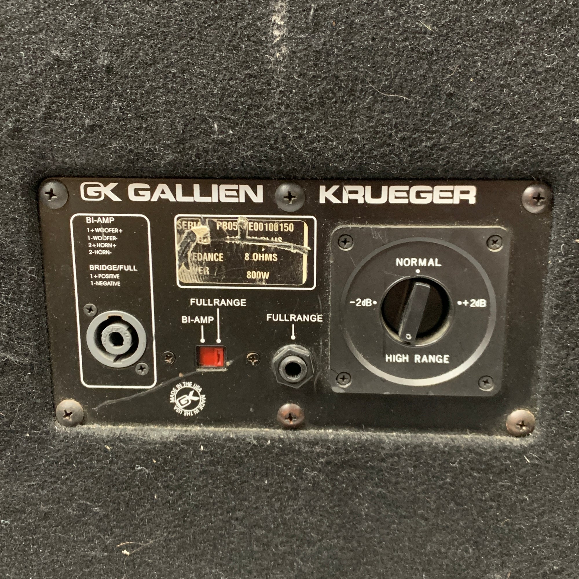 Gallien-Krueger 8 Ohm 800W 4x10" Cabinet