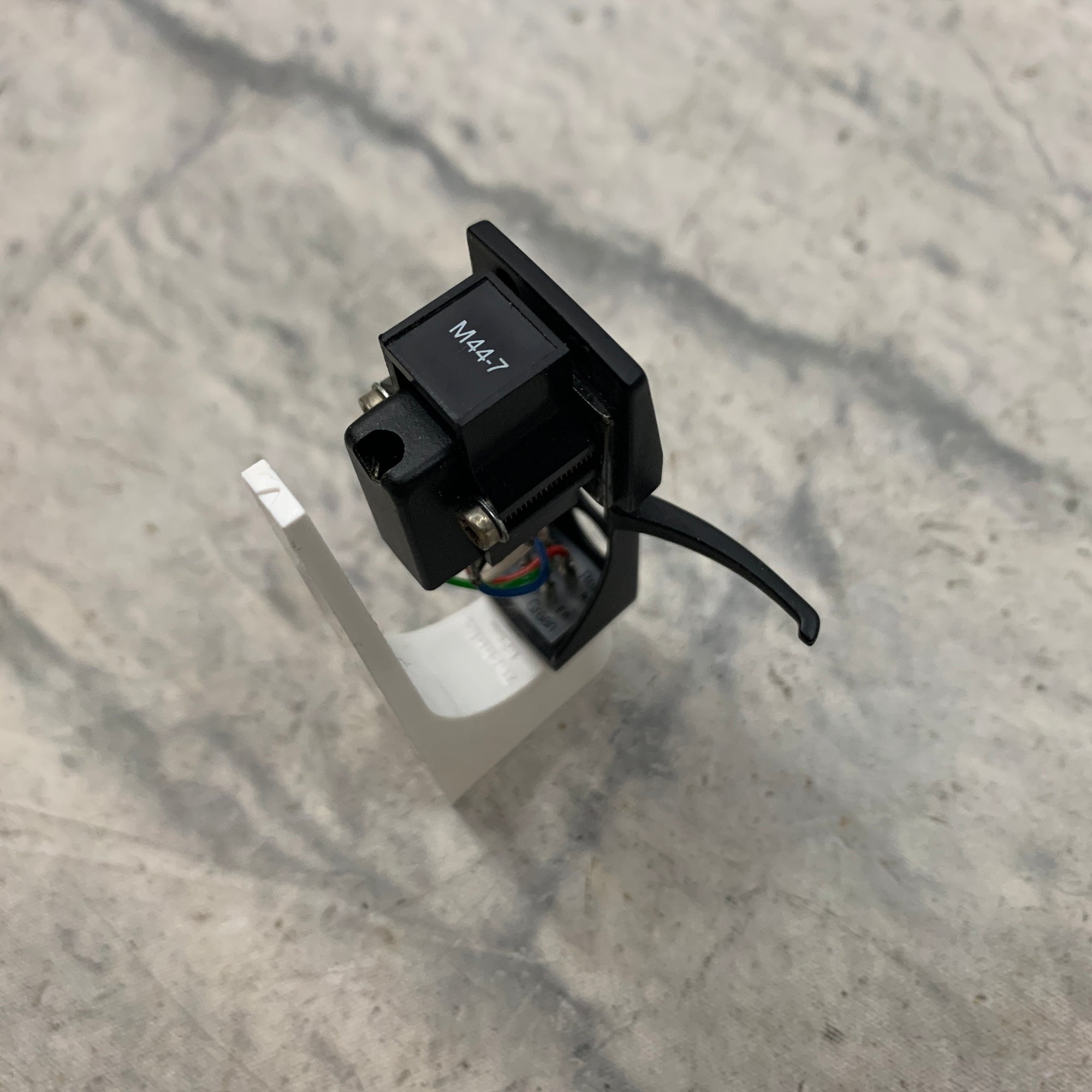 Shure M44-7 Phonograph Cartridge Mounted on Technics