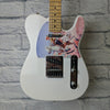 Fender Player telecaster white with cowboy pickguard