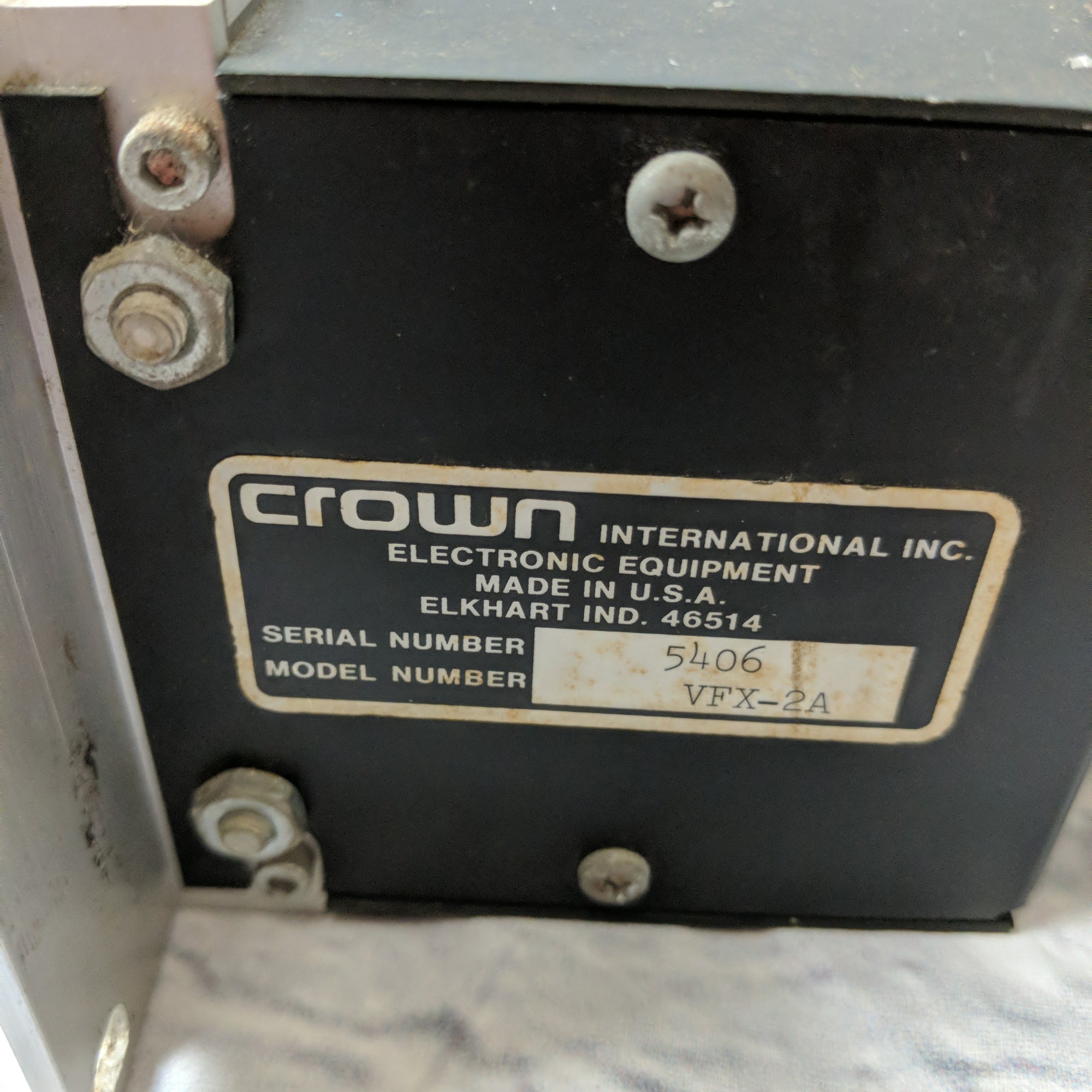 Crown VFX2A 2-Channel Crossover - Evolution Music