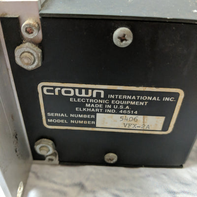 Crown VFX2A 2-Channel Crossover