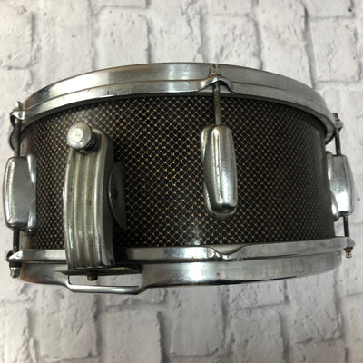 Vintage 1959 Slingerland Radio King Gold Veil Ebony 13 Snare
