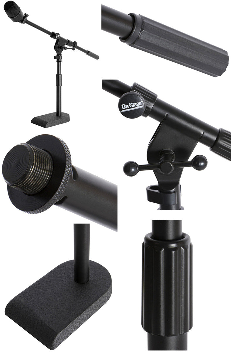 On-Stage MS7920B Amp and Bass Drum Short Microphone Boom Stand