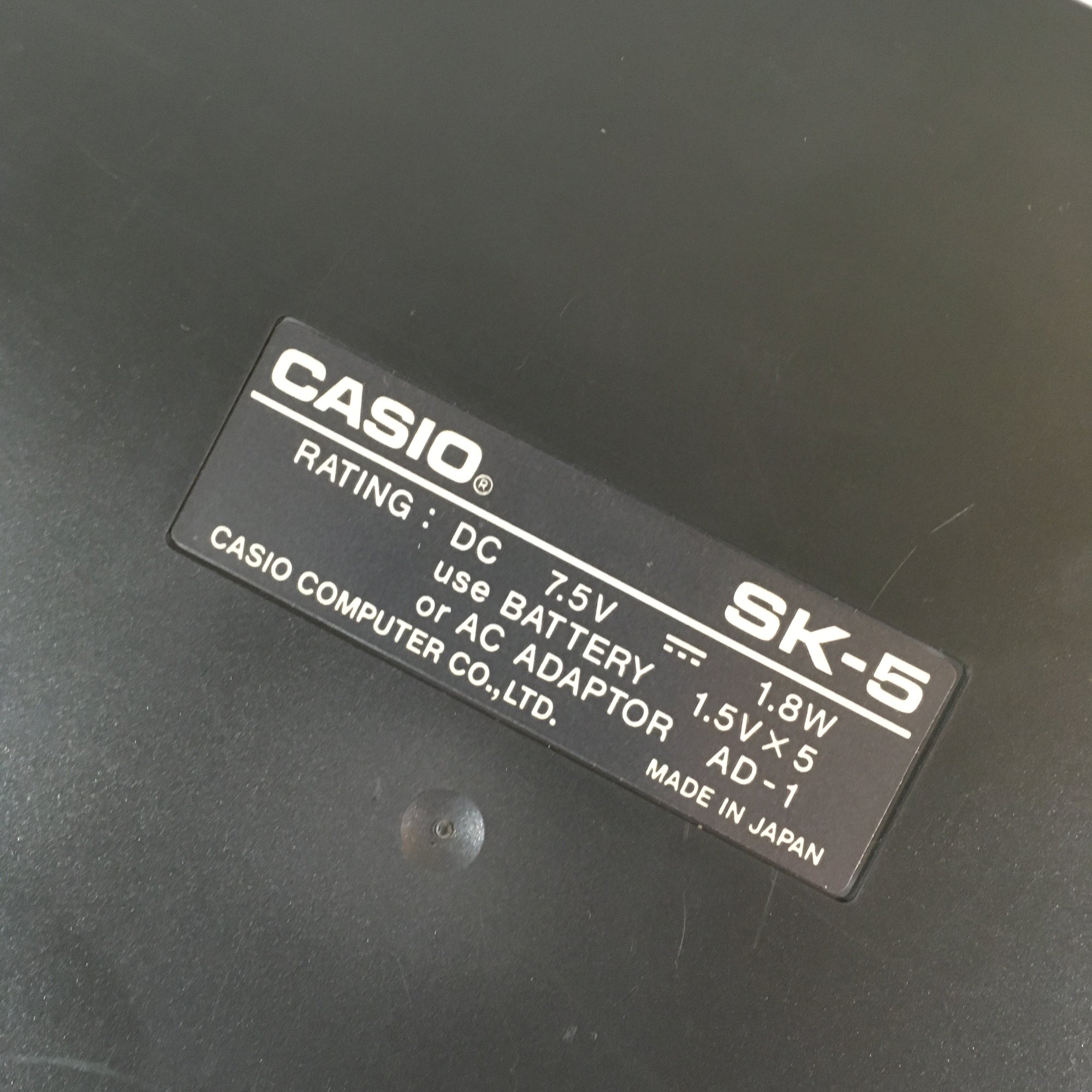 Casio SK-5 with Box and Manual