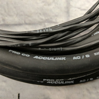Pro Co Acculink 15ft AC/8 8ch TRS to TRS Snake Cable