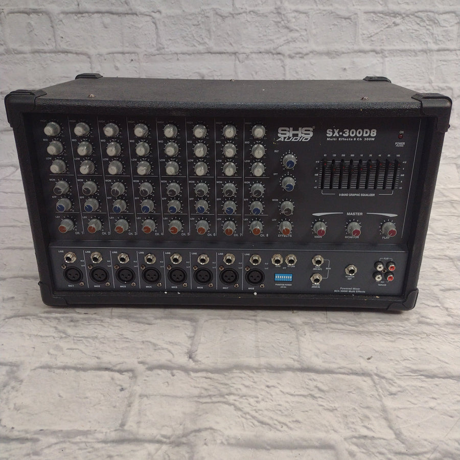 SHS SX300D8 Powered Mixer
