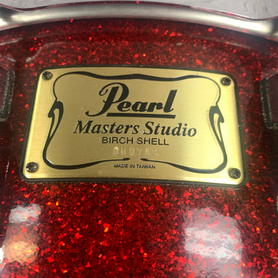Pearl Masters Studio Birch Snare Red Sparkle 14