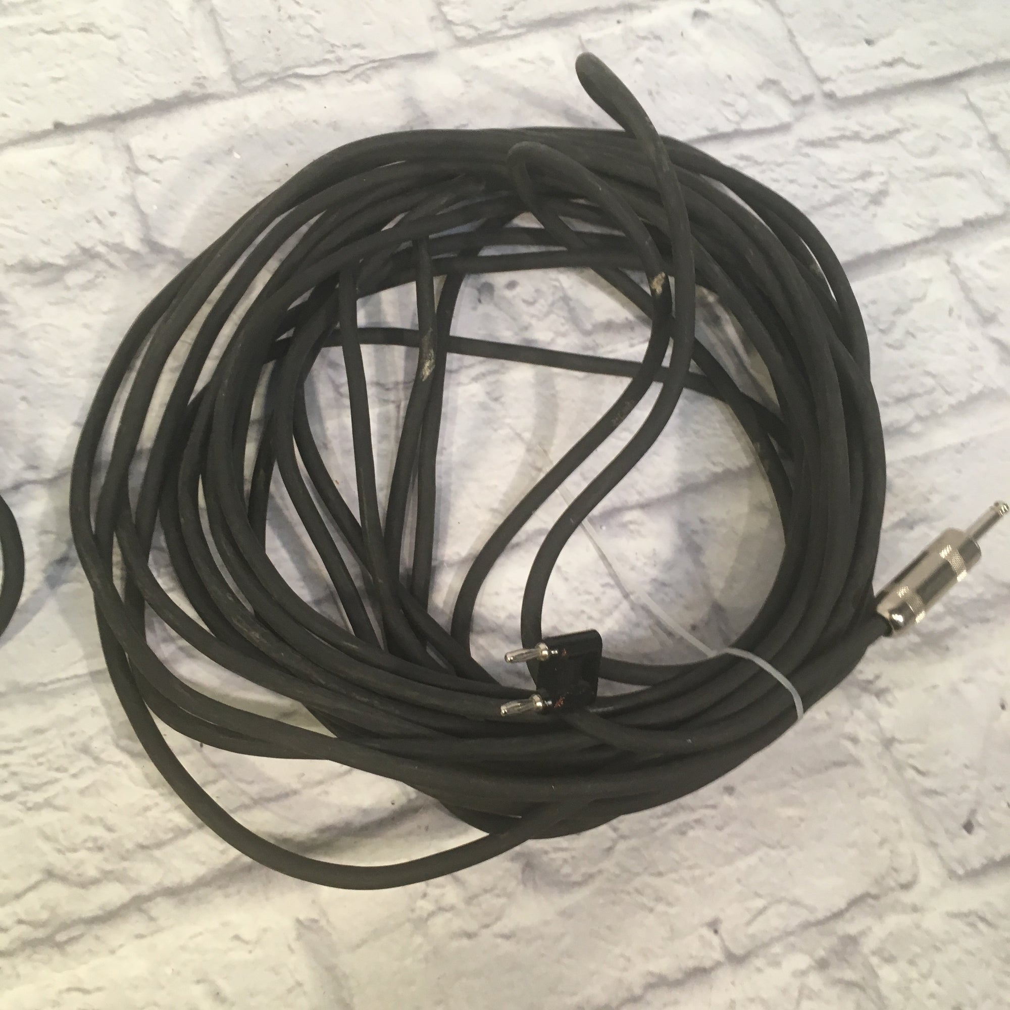 50 Foot Banana to 1/4 Inch Speaker Cable Pair