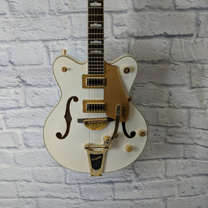 Gretsch G5422TG Electromatic Hollowbody Double Cutaway W/ Bigsby Tremolo, Gold Hardware - Snowcrest White