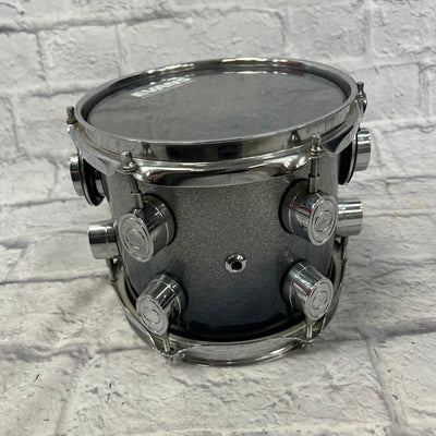 PDP X7 Silver to Black Sparkle 8x7" Tom