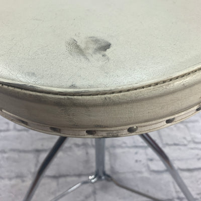 Vintage Slingerland White Drum Throne
