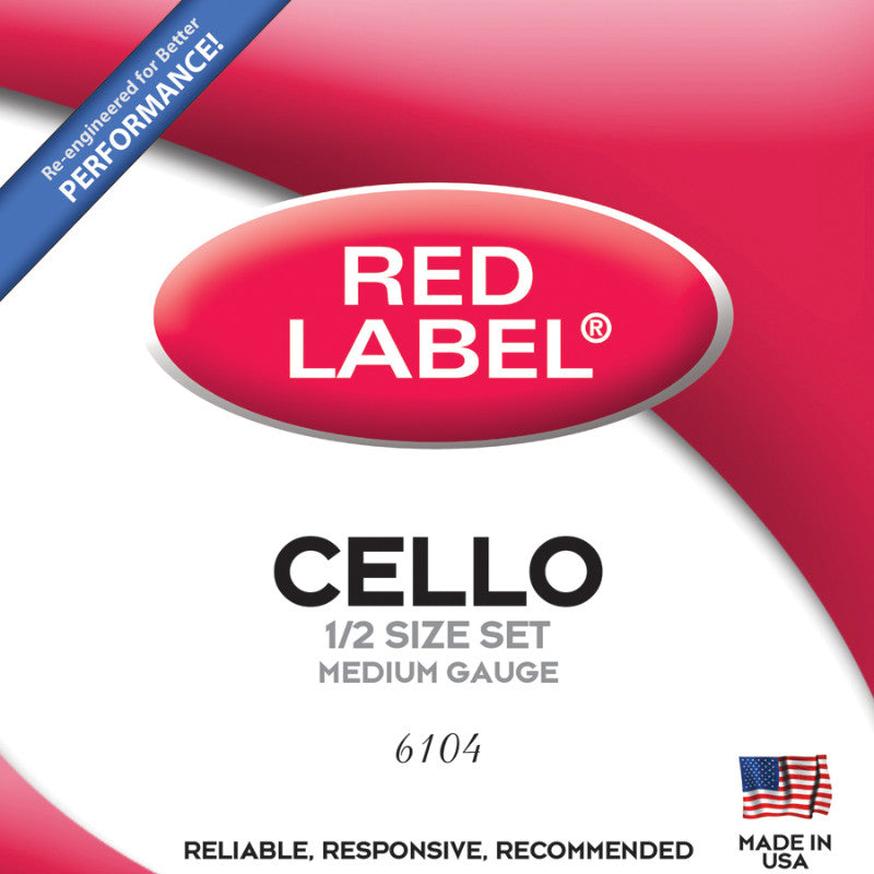 Super Sensitive Red Label Cello String Set 1/2