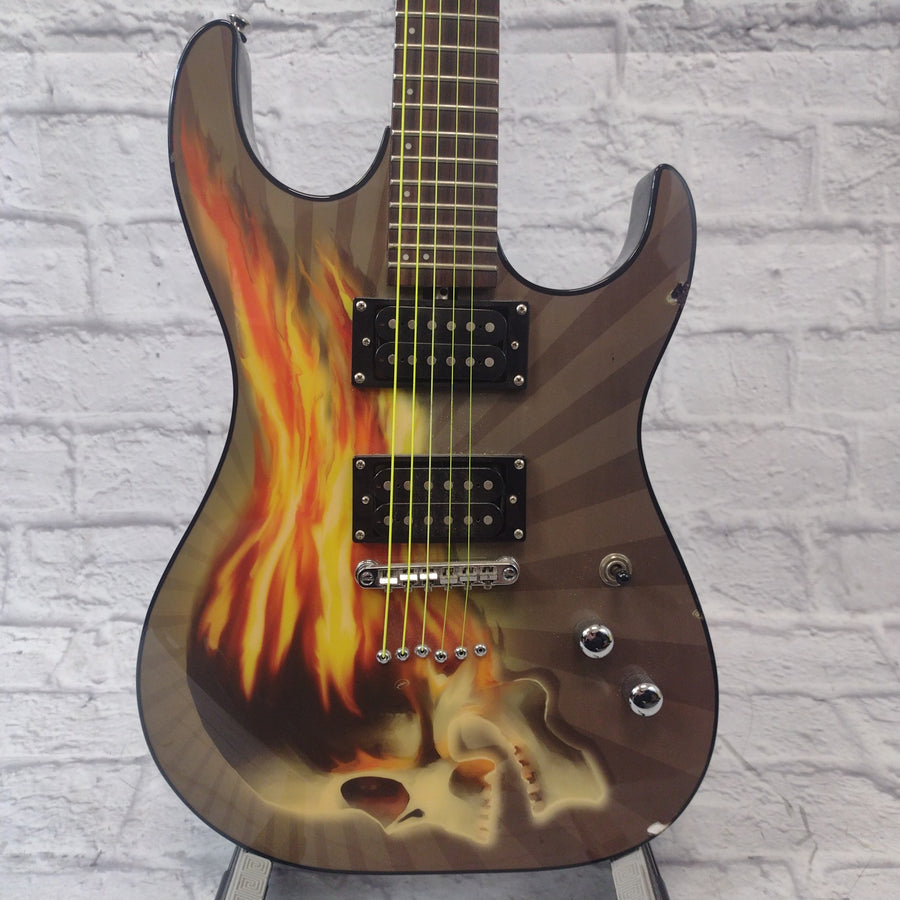 Washburn X Series Skull Graphic Electric Guitar