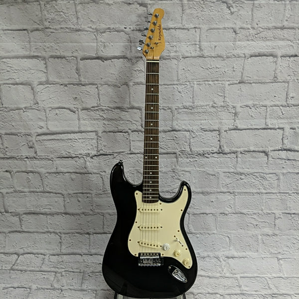 J Reynolds Strat Style Electric Guitar Black - Evolution Music