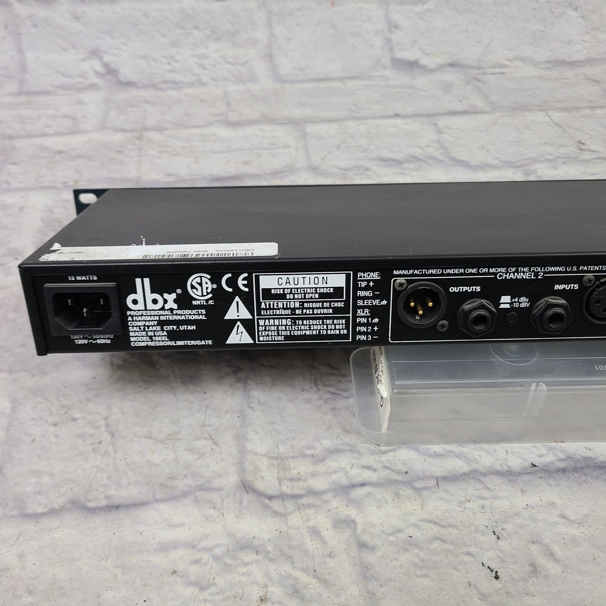 DBX 166XL Compressor Rack Unit - Evolution Music