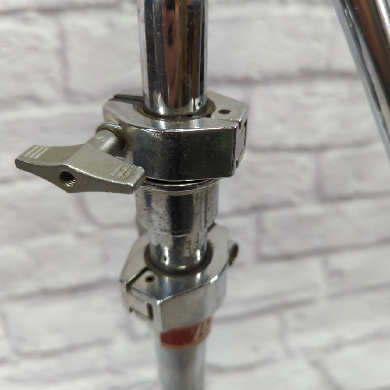 Pearl Heavy Duty Double Braced Long Arm Boom Cymbal Stand with Tilter and Counterweight 1980s Red Label