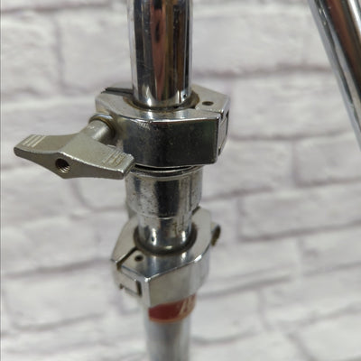 Pearl Heavy Duty Double Braced Long Arm Boom Cymbal Stand with Tilter and Counterweight 1980s Red Label