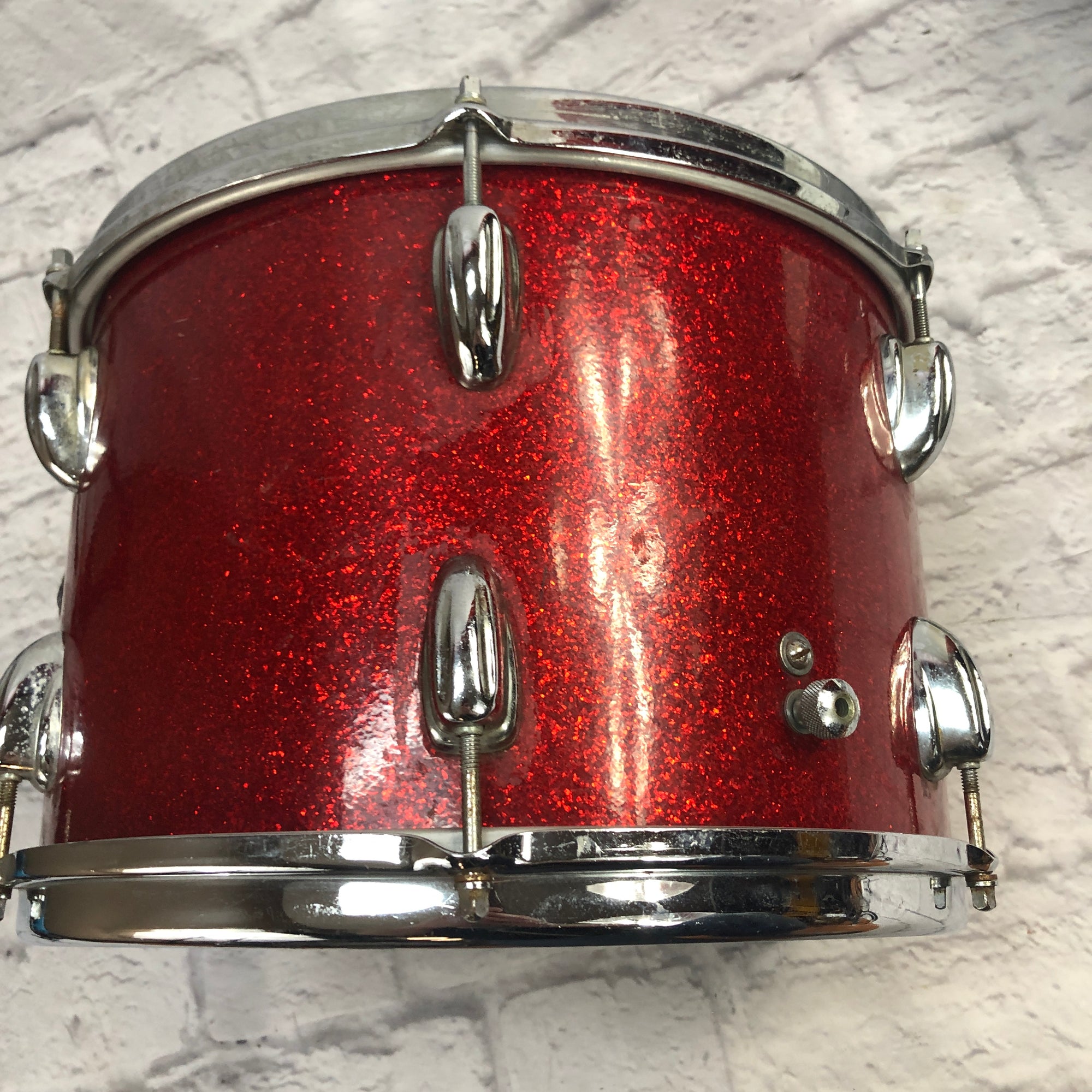 Slingerland Vintage 1965 13x9 Red Sparkle Rack Tom