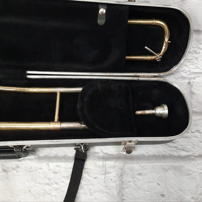 Hunter 6420L Bb Student Slide Trombone - Includes 12C mouthpiece, hard case, and extras - Ready to play!