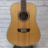 Washburn WD10S12 Dreadnaught 12 String Acoustic Guitar Natural