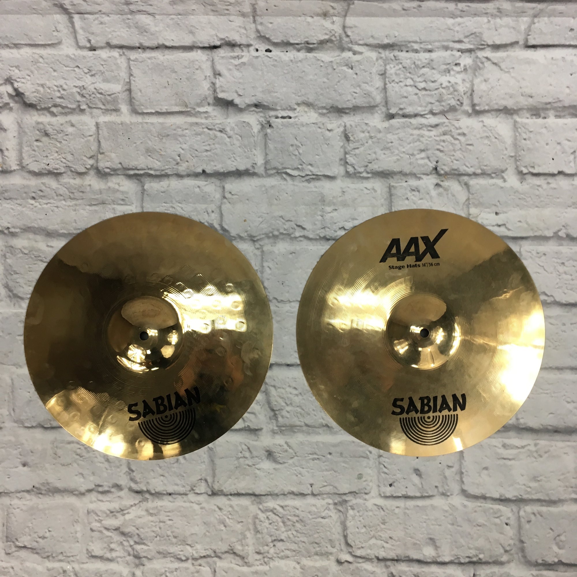 Sabian 14in AAX Stage Hats Hi Hat Cymbal Pair