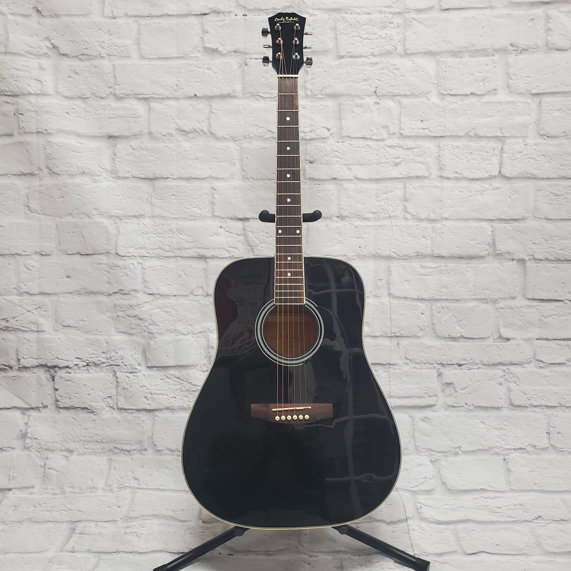 Carlo Robelli CW4102BXX Acoustic Guitar Black
