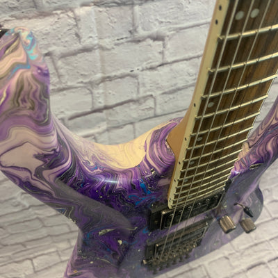 Spear Gladius Purple Swirl Electric Guitar