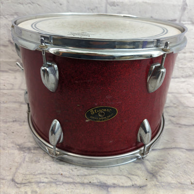 Vintage Stewart 13 x 9 Rack Tom Red Sparkle Made in Japan MIJ