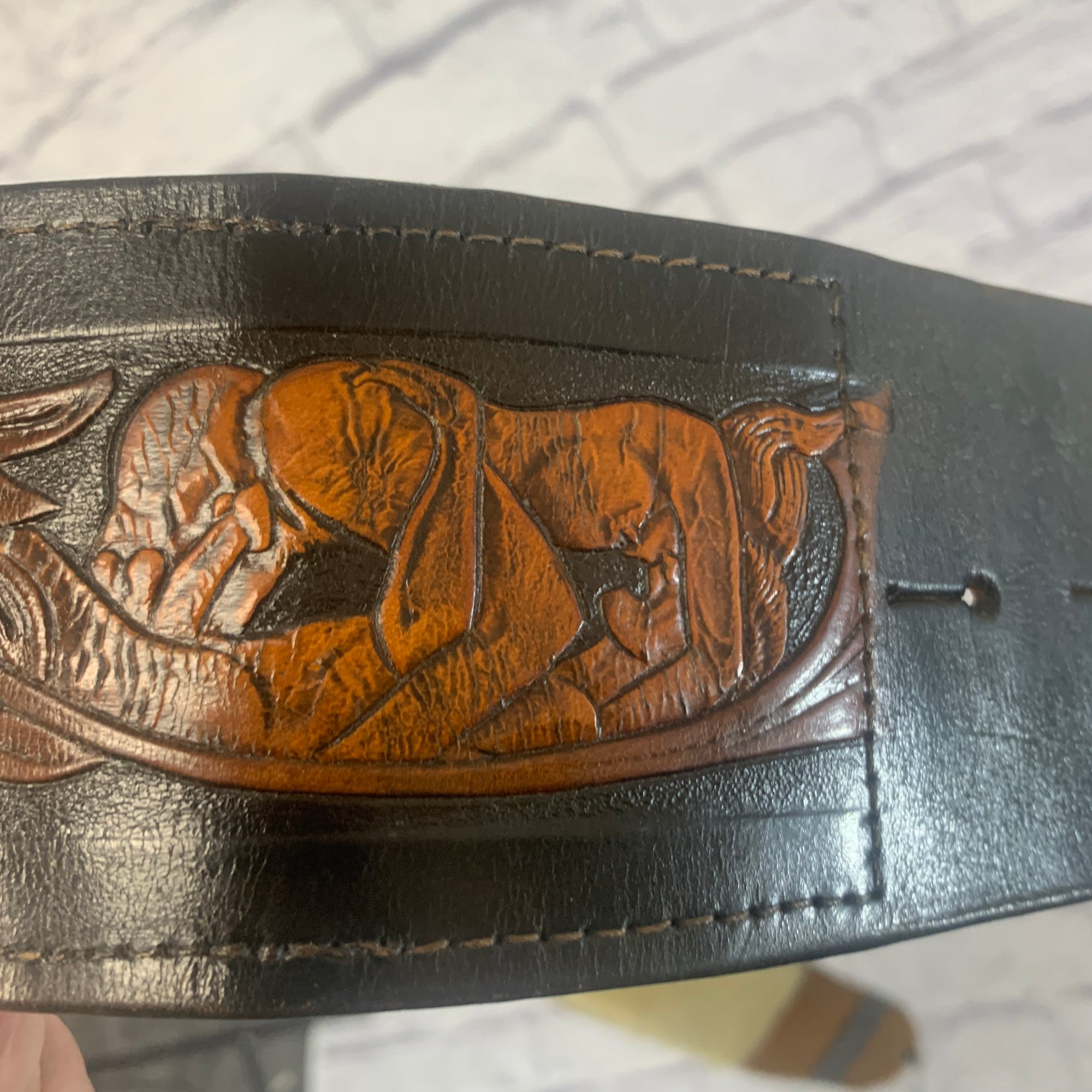 Silver Eagle Pick Pocket Model 69 Rare NSFW Leather Strap Strap