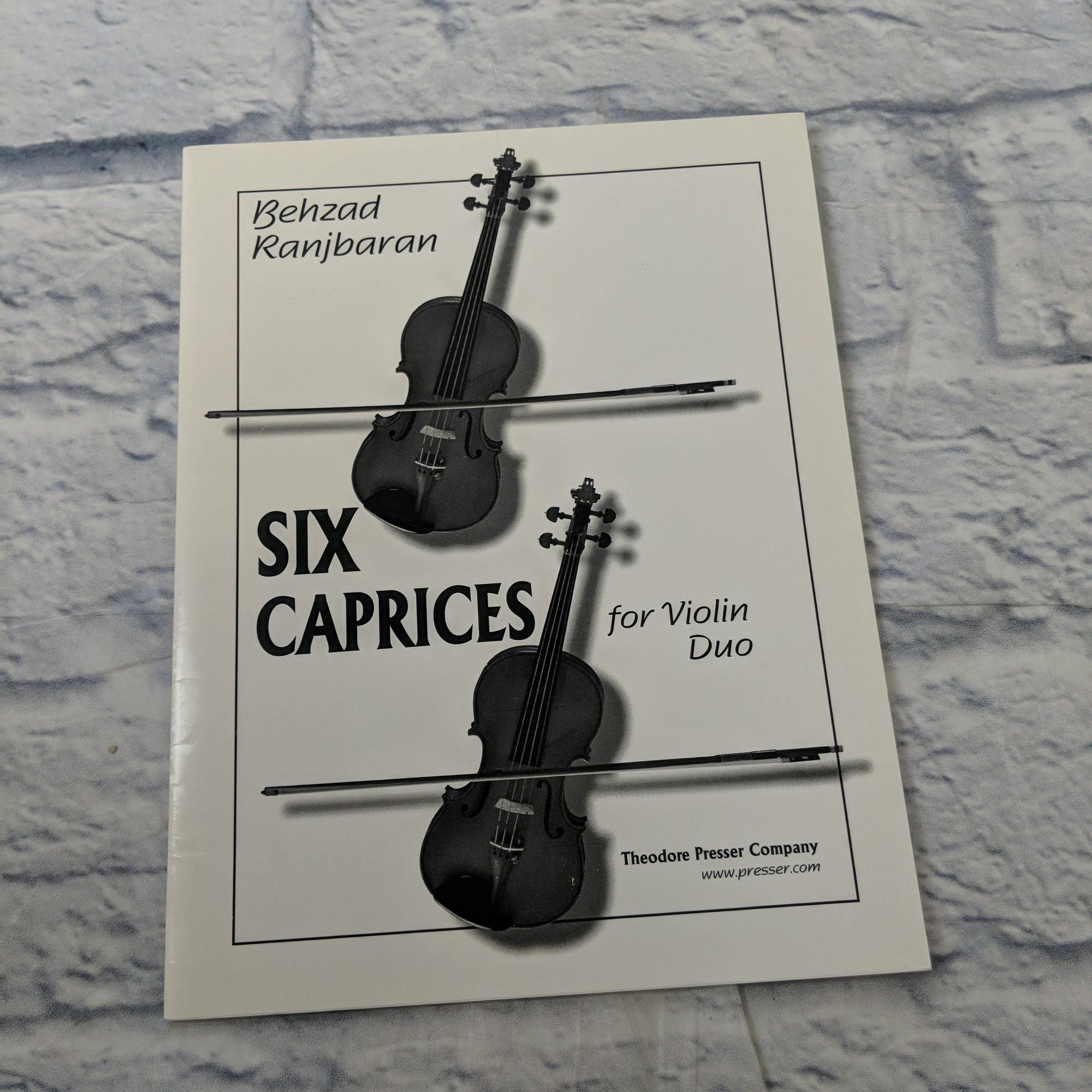 Behzad Ranjbaran six caprices for violin duo