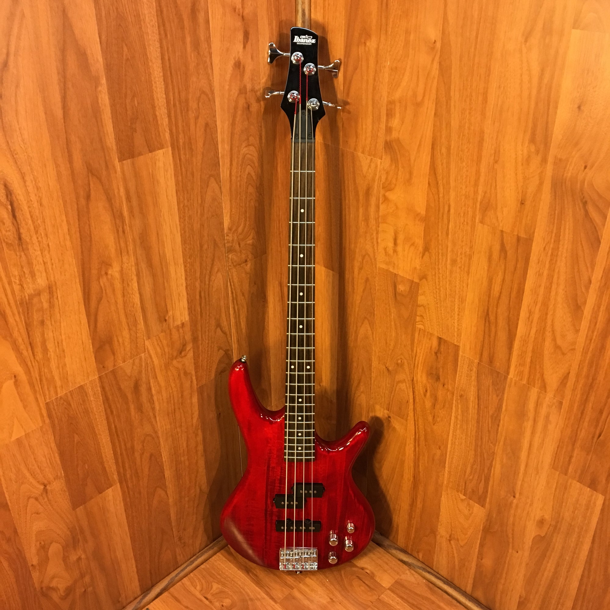 Ibanez GSR200 Transparent Red 4-String Bass - Evolution Music