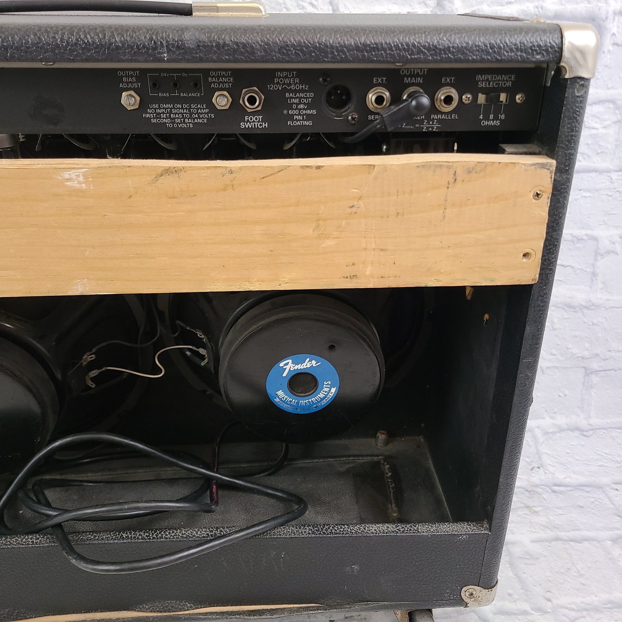 1980s Fender The Twin Red Knob Guitar Combo Amp (NEEDS SERVICING)