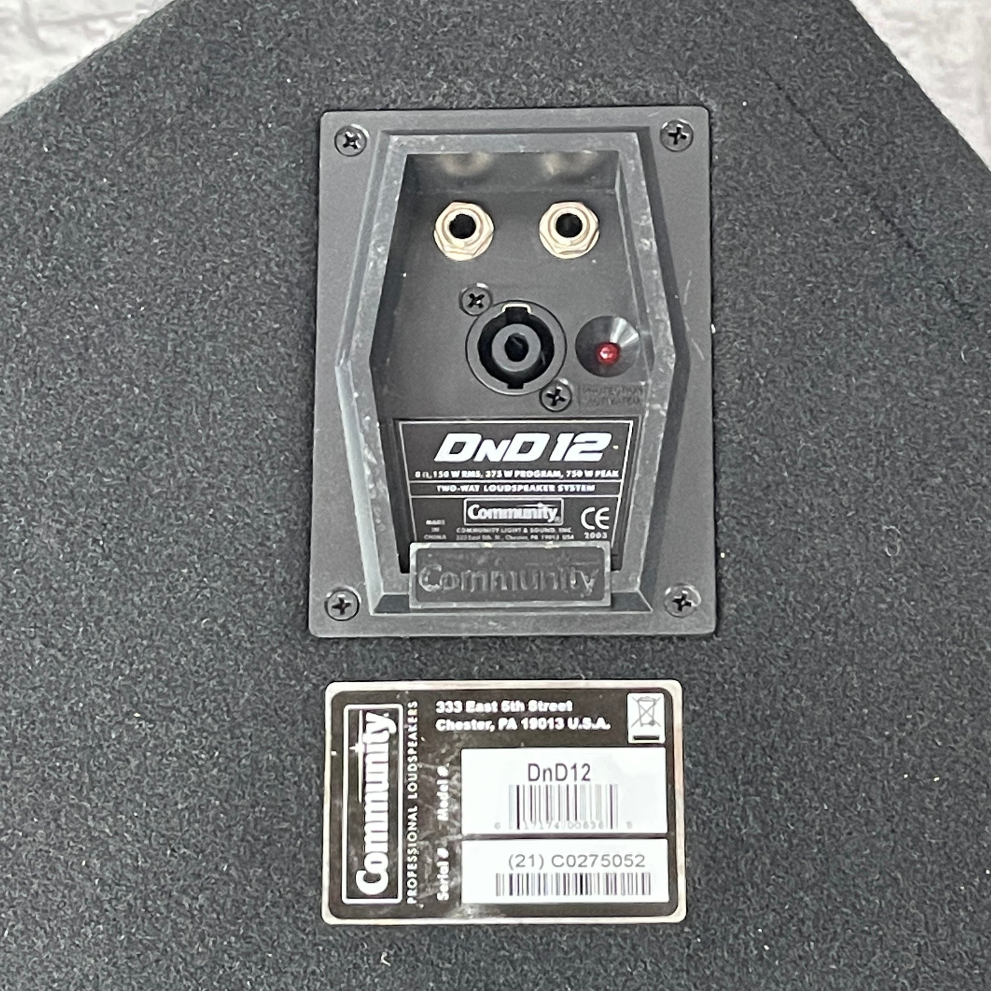 Community DND12 Passive Speaker Pair