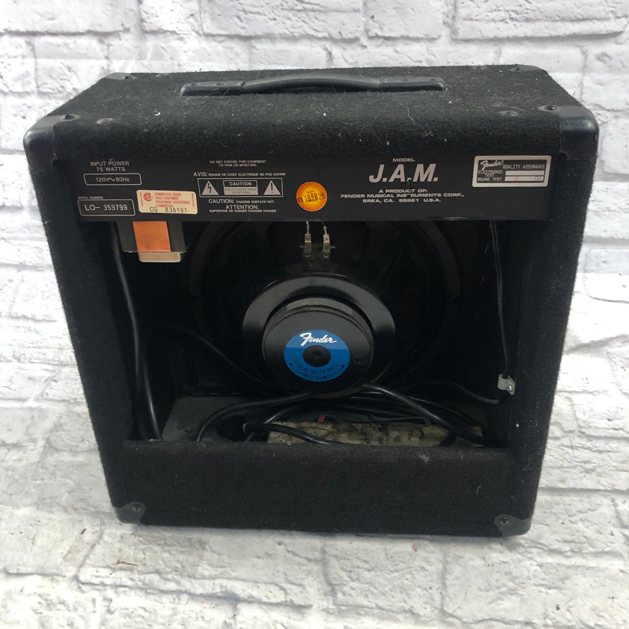 1980's Fender Jam 25 Watt Guitar Combo Amp