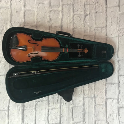 Knitting P19KT 3/4 Sized Violin w Case and Bow As-Is
