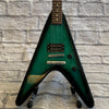 Mahar Flying V Electric Guitar Green Burst