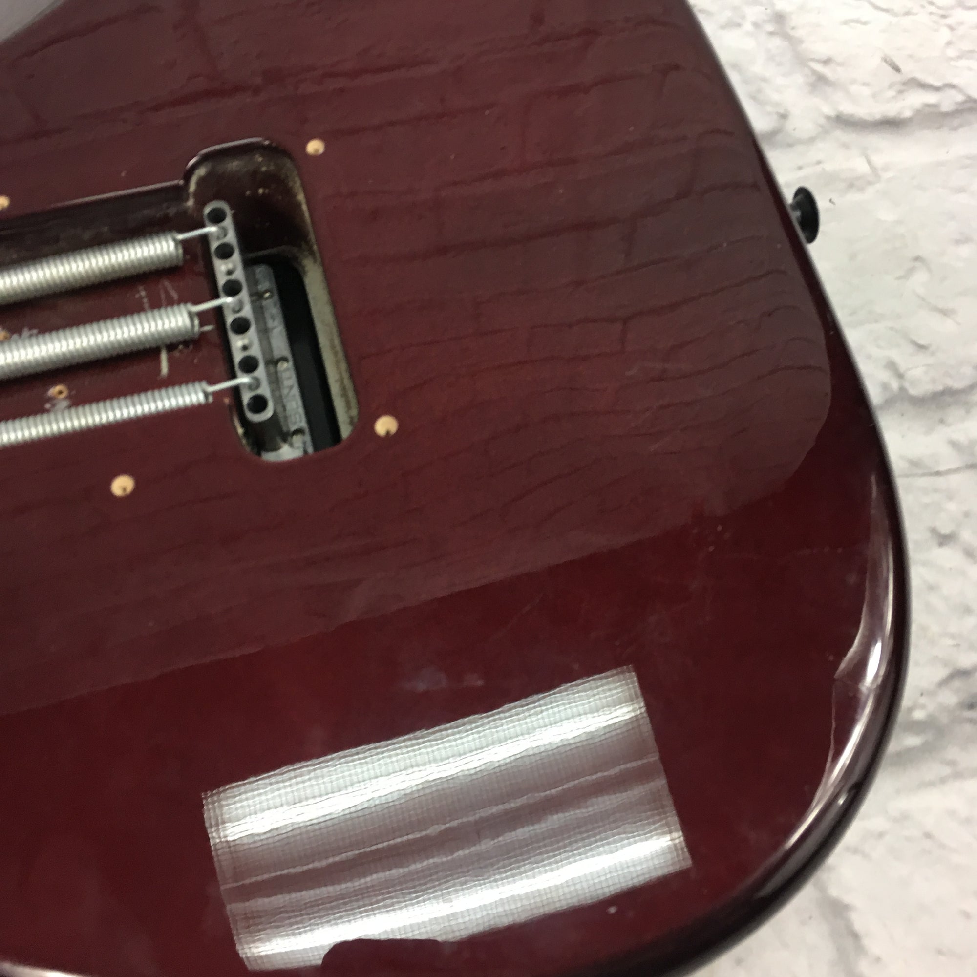 Unknown Dark Metallic Red Strat Style Body